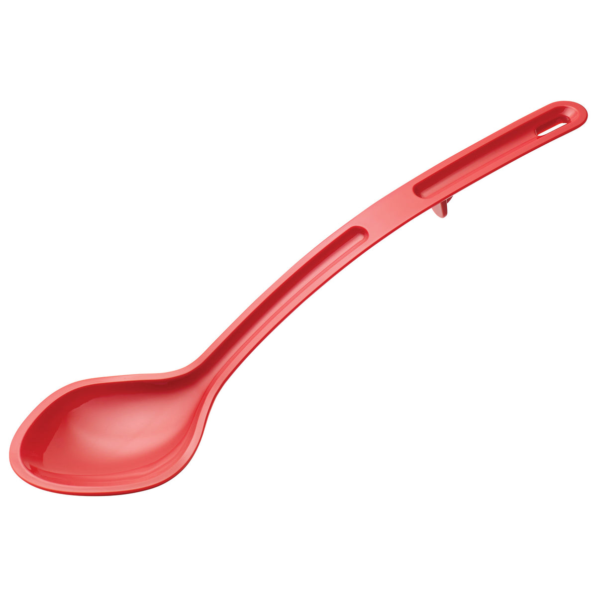 Picture of Winco CVSS-13R Curv Dual Spout Serving Spoon, Red - 13 in.