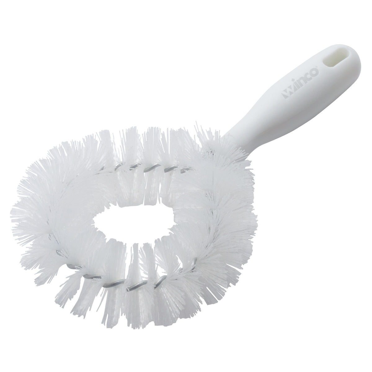 Picture of Winco BRV-10 Vegetable Cleaning Brush, White - 9.25 x 4.75 in.