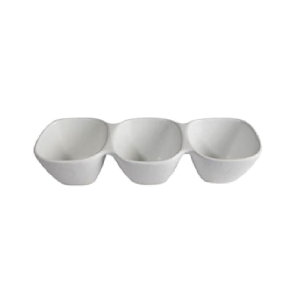 BS302S 20.2 oz 3 Division Condiment Bowl - Sand - 15 x 5.3 in. - 3.1 in. Deep