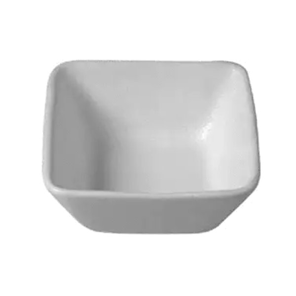 BSD01BB 11.8 oz Resin Coated Aluminum Square Bowl - Black - 5.5 in. - 2.2 in. Deep - Mini