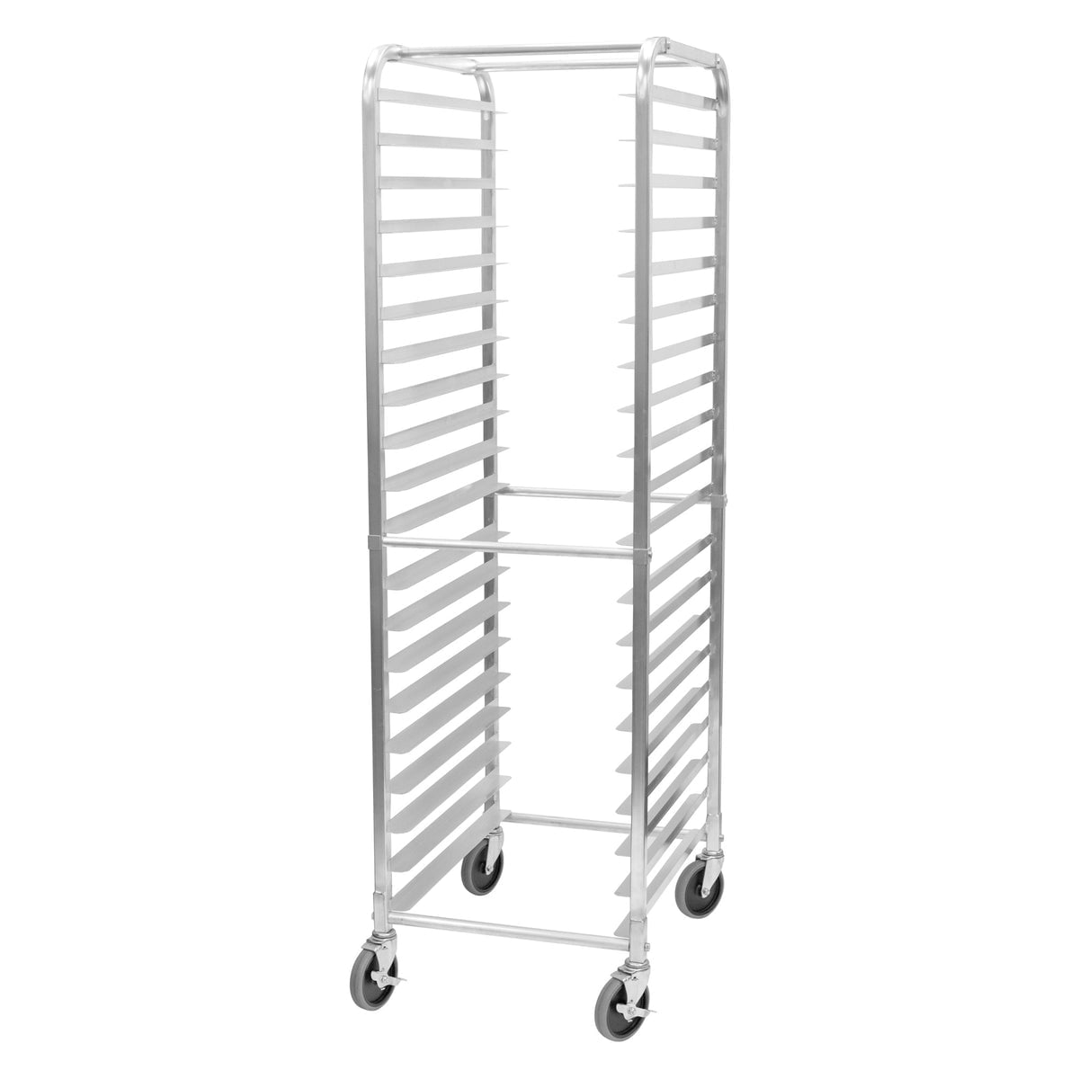 Picture of Winco ALRK-20R 20-Tier Economy End-Load Sheet Pan Rack with Brakes - 3 in. Spacing