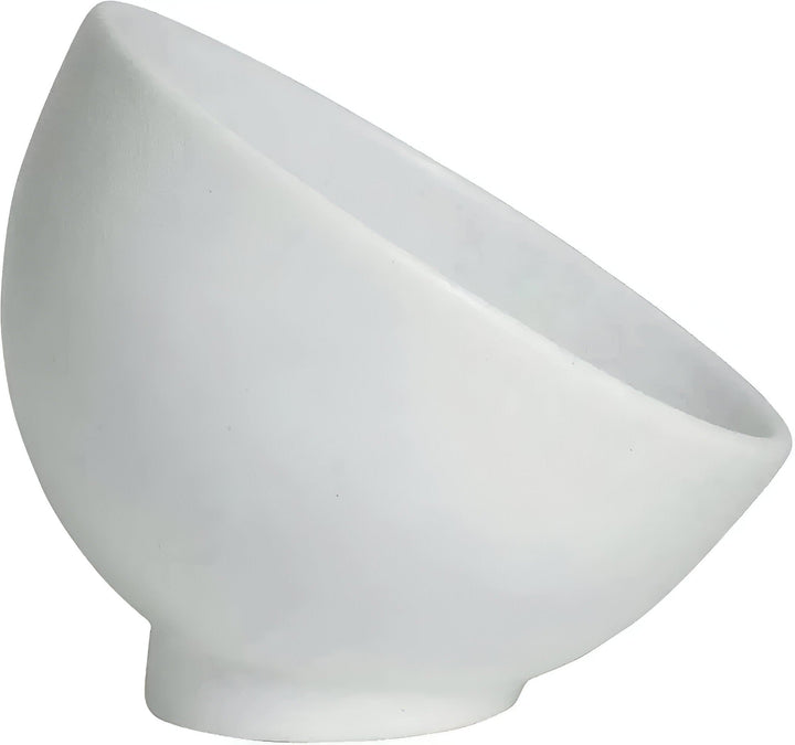 FRD42-MOD-WW 20.29 oz Sphere Dish - White - Mod Finish - 7.9 in. - 6.7 in. Deep - Small