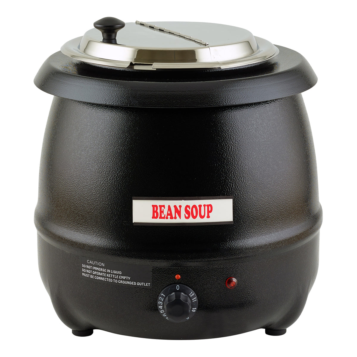 Picture of Winco ESW-66-I Electric 10 qt. Deluxe Black Kettle Soup Warmer Set, 2200V