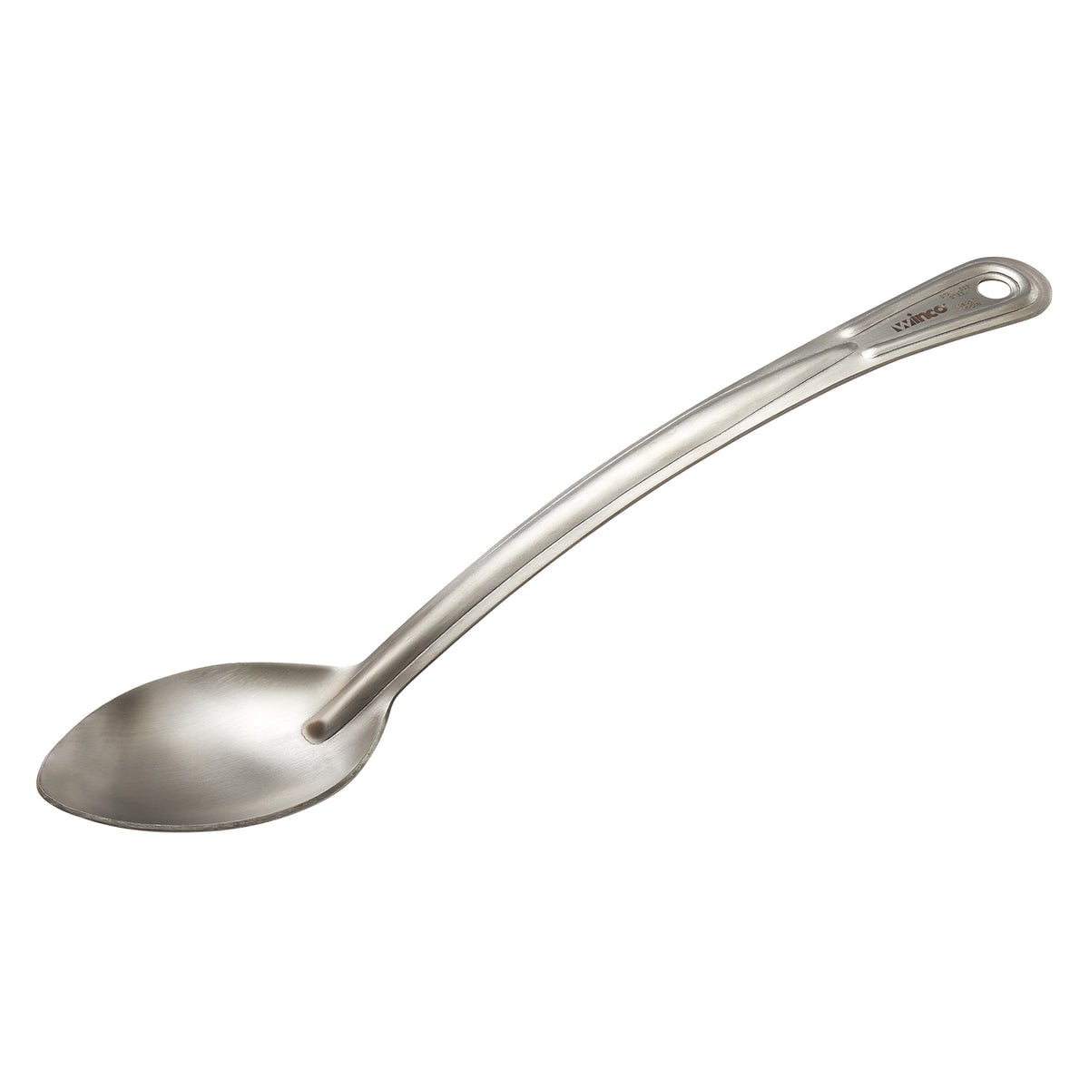 Picture of Winco SSCH-13S Curv Stainless Steel Basting Spoon - Solid, 13 in.