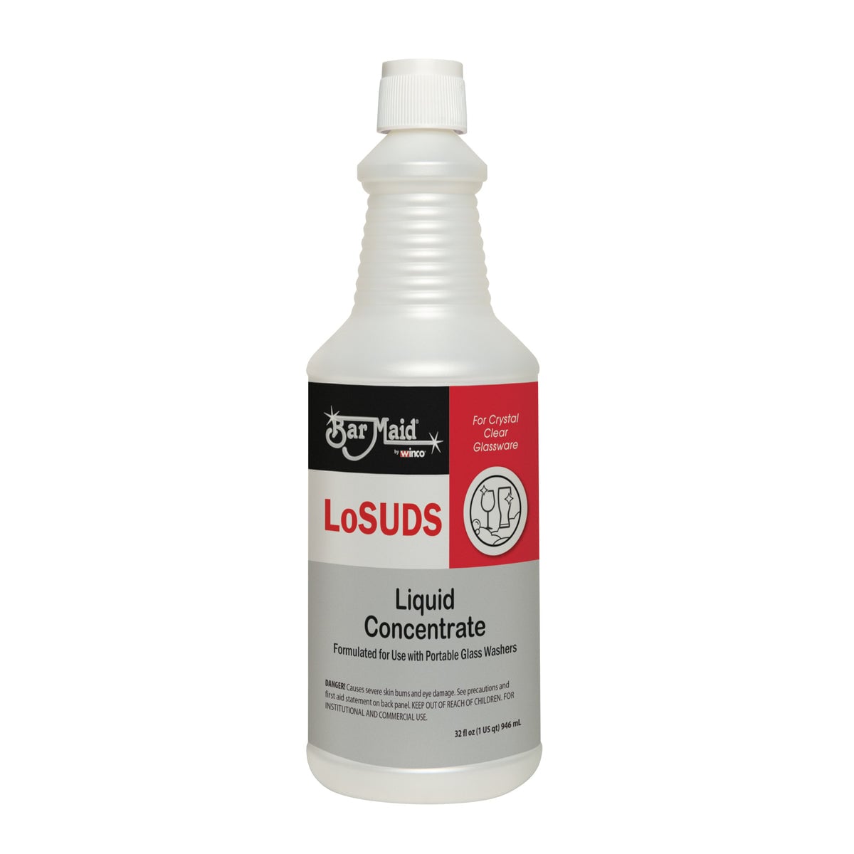 Picture of Winco DET-1200 Bar Maid Losuds Liquid Concentrate - 1 qt. Bottle
