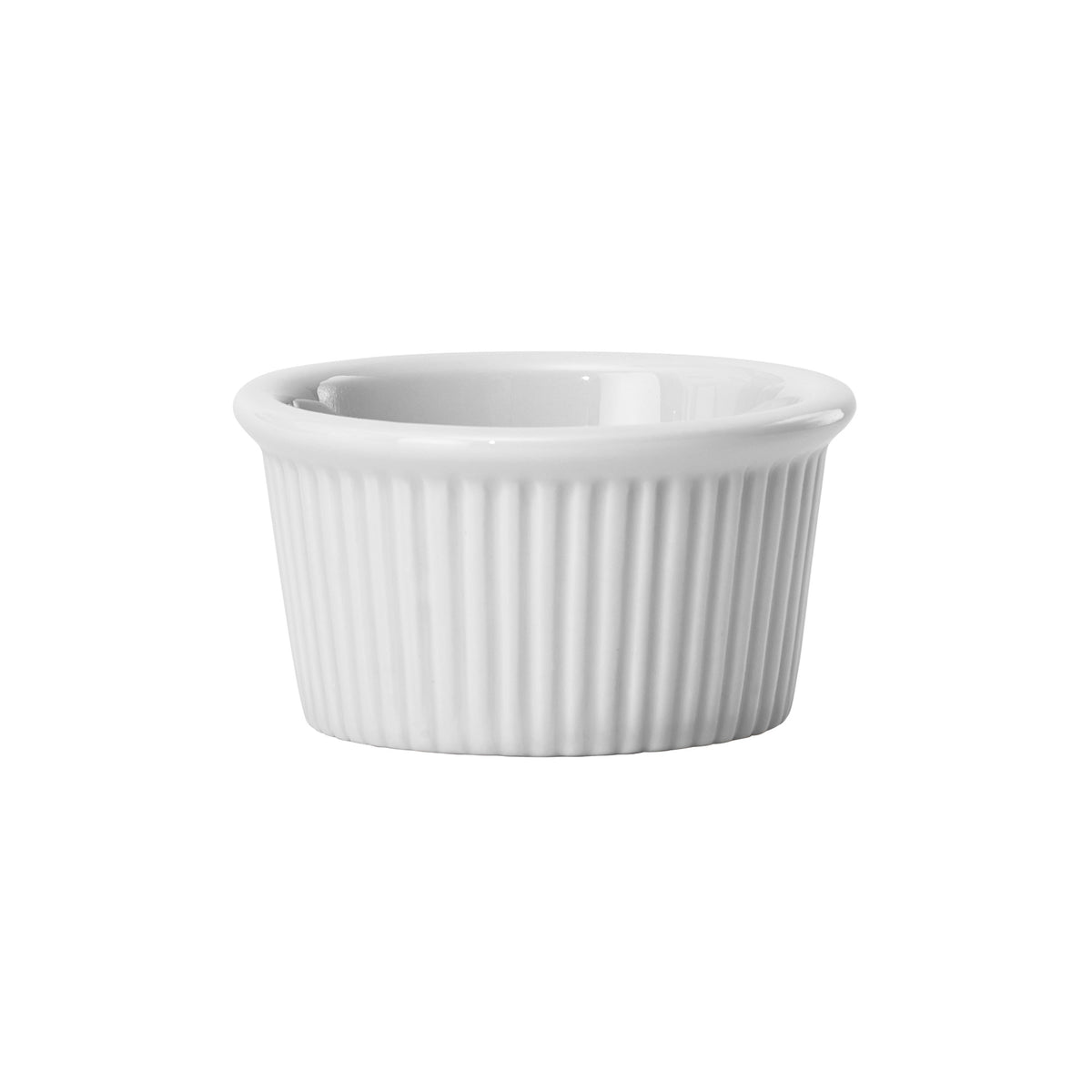 Picture of Winco FRR-275 Fluted Ramekin, 2.75 oz White Porcelain, 48 Piece