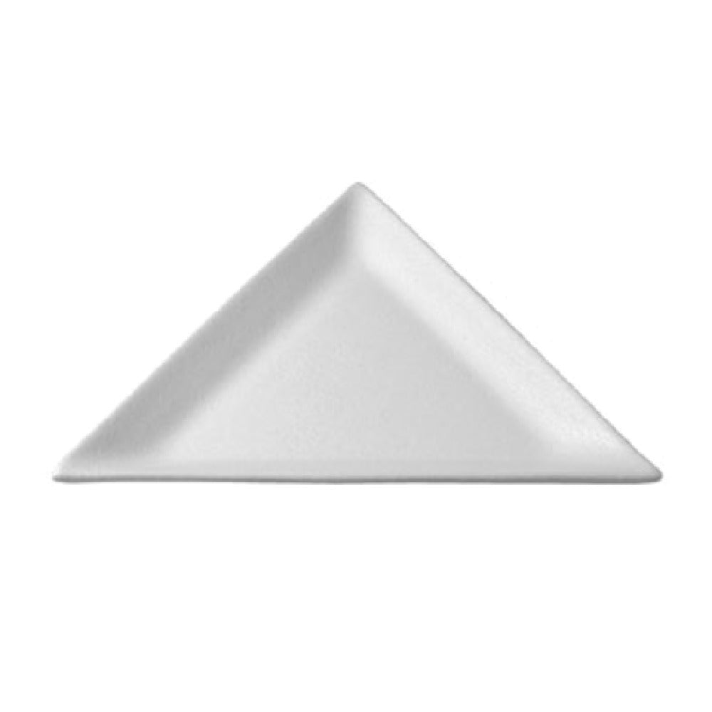 PT002FR 16.9 oz Triangular Platter - Fire Red - 13 in. - 1 in. Deep - Small