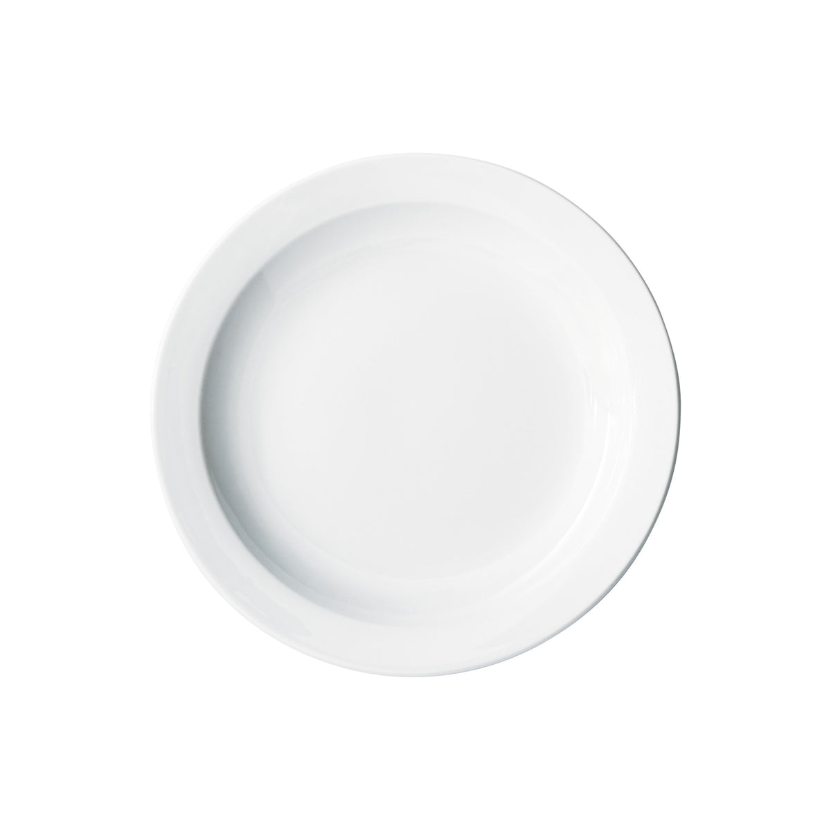 Picture of Winco BPR-725NR Birkhall Plate with Narrow Rim, 7.25 in. Dia., White Porcelain, 36 Piece