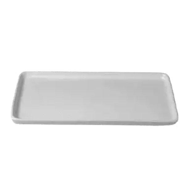 PU003S 25 x 9.75 in. Rectangular Gourmet Buffet Platter - Sand - 1 in. Deep