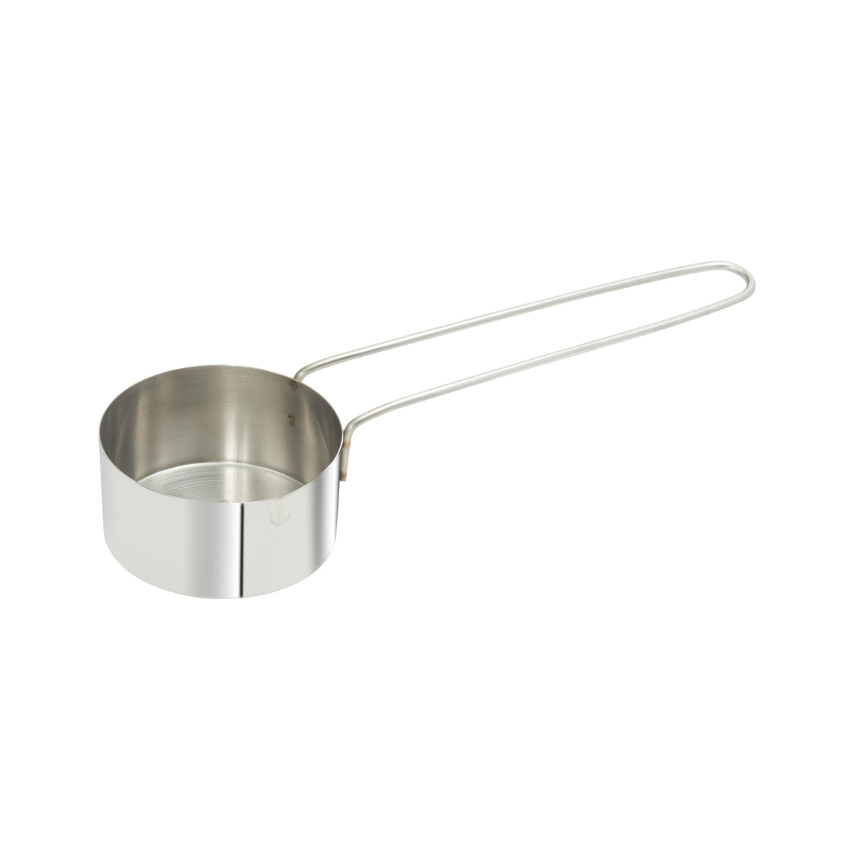 Picture of Winco MCPL-050C Stainless Steel Measuring Cup with 6 in. Long Loop Handle, 0.5 Cup