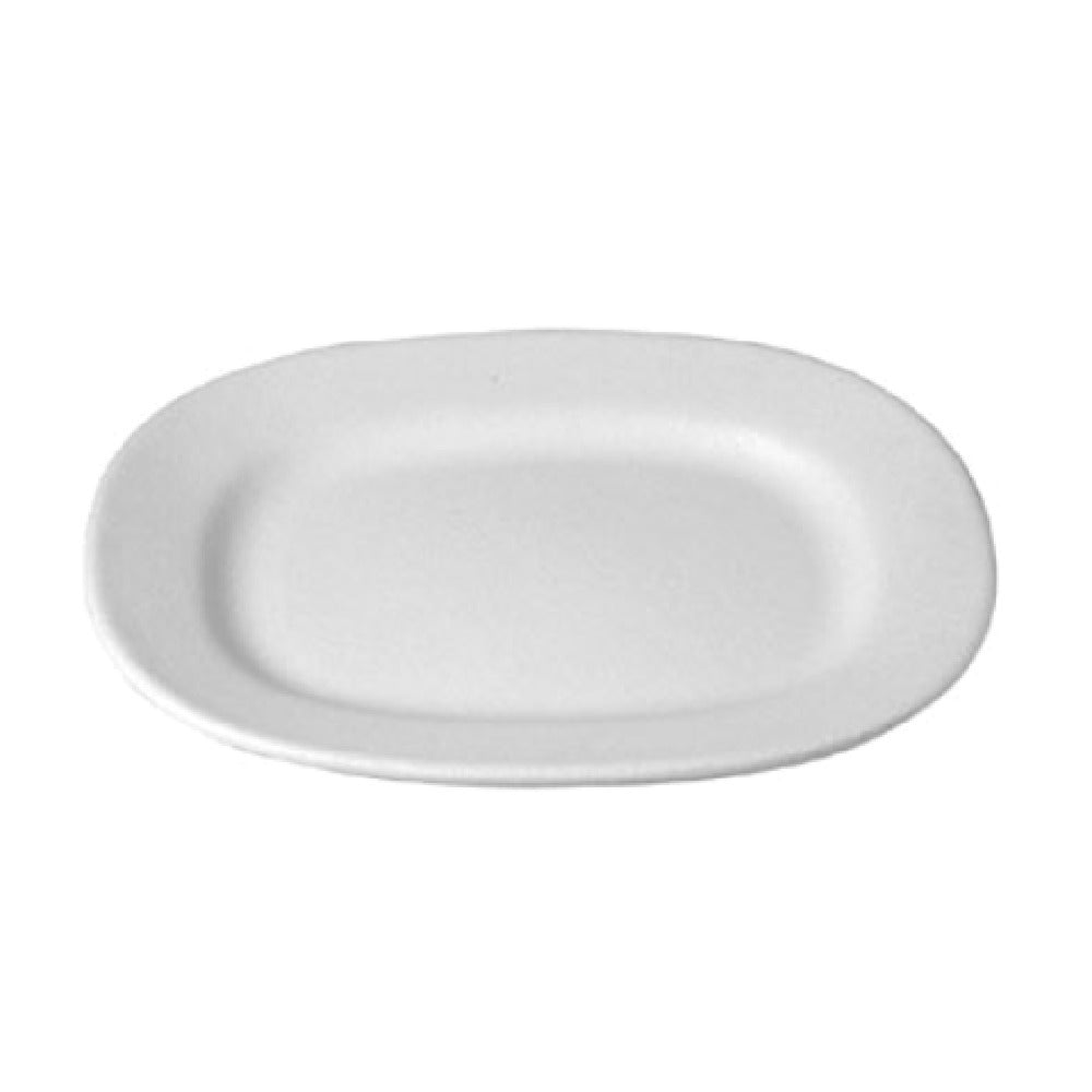 PU023WW 13.5 x 11 in. Rectangular Thai Platter - White - 1.5 in. Deep - Medium