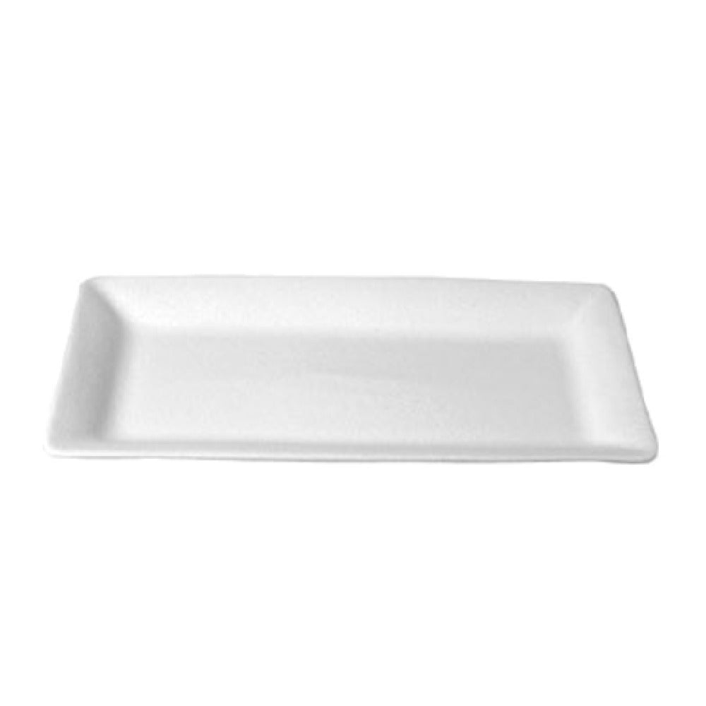 PU042LM 1.1 qt. Rectangle Platter - Lime - 14 x 10 in. - 1 in. Deep