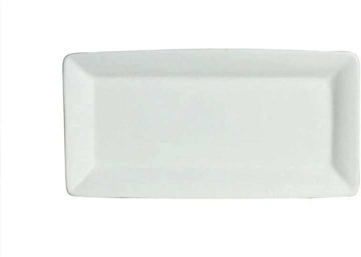 PU043-MOD-WW 1.5 qt. Rectangle Platter - White - Mod Smooth Finish - 17.5 x 8.7 in. - 1.2 in. Deep