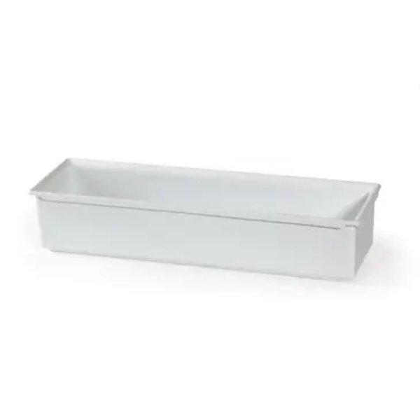 CIH1-2L-WW 3.75 qt. Rectangular 1-2 Size Long Size Fit Perfect Stackable Food Pan - Classic White - 20.13 x 6.13 in. - 2.2 in. Deep