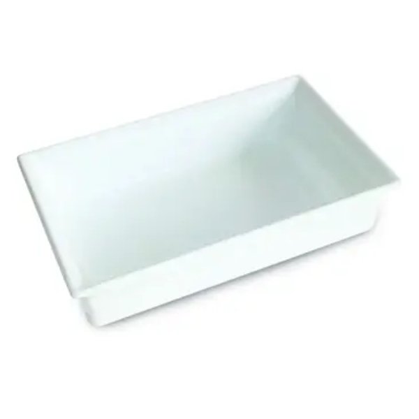 CIH1-4-WW 1.75 qt. Rectangular 1-4 Size Fit Perfect Stackable Food Pan - Classic White - 10.1 x 6.19 in. - 2.2 in. Deep