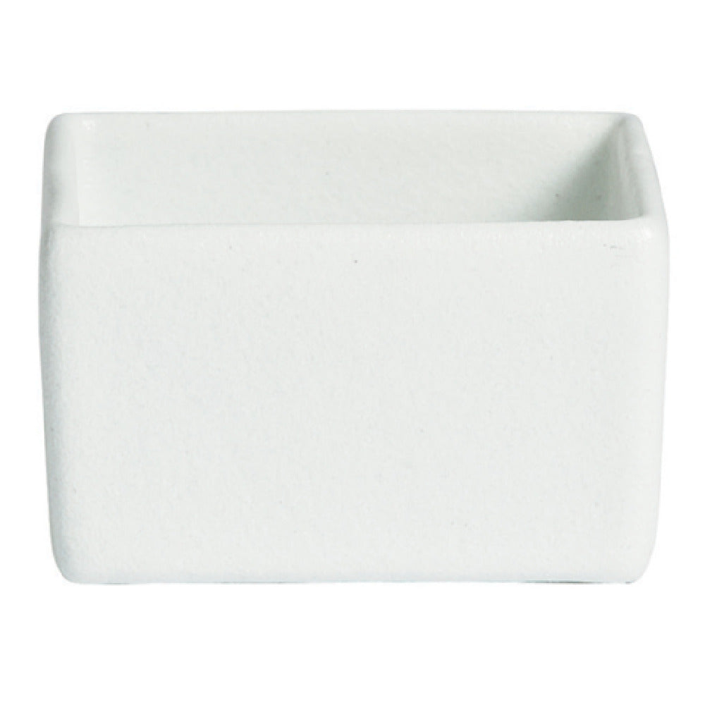COMP18-MOD-WW 7.9 qt. Square Straight Sided Salad Bar Bowl - Mod Smooth Finish - White - 10 in. - 6 in. Deep