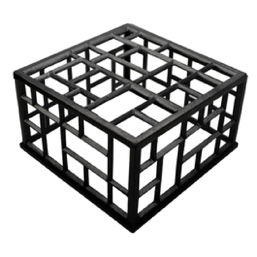 MONPDC13BB 13 x 6.75 in. Square Powder-Coated Aluminum Mondrian Riser - Classic Black