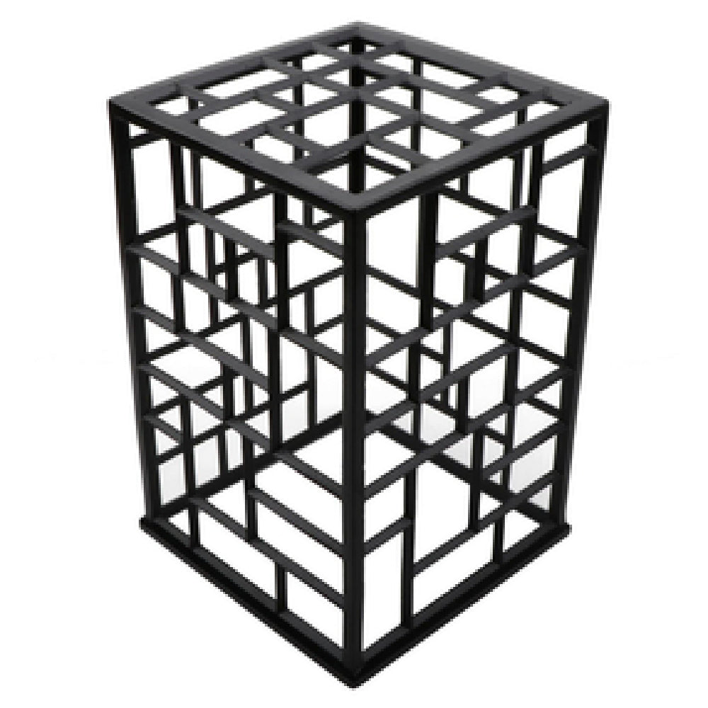 MONPDC10BB 10 x 14.5 in. Square Powder-Coated Aluminum Mondrian Riser - Classic Black