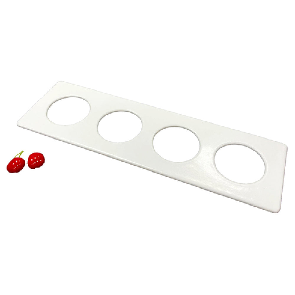 1-2LIDL4-MOD-WW 20.19 x 6.19 x 0.75 in. Dressing Bottle Tile with Four Openings - Mod Finish - White