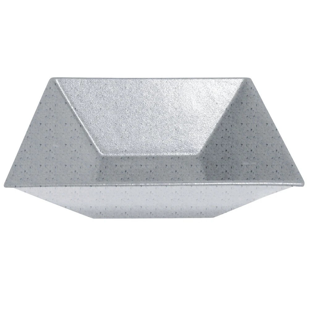 BSD16-MOD-G 13.5 qt. Square Bowl - Gray - Mod Smooth Finish - 16.9 in. - 5.3 in. Deep - 2XL