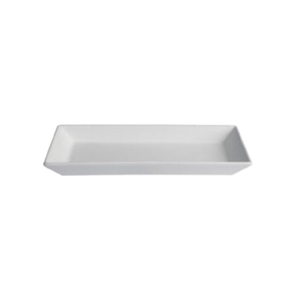 BUD14TG 5.5 qt. Rectangular Platter - Tangerine - 25.6 x 10.4 in. - 2.7 in. Deep - Large