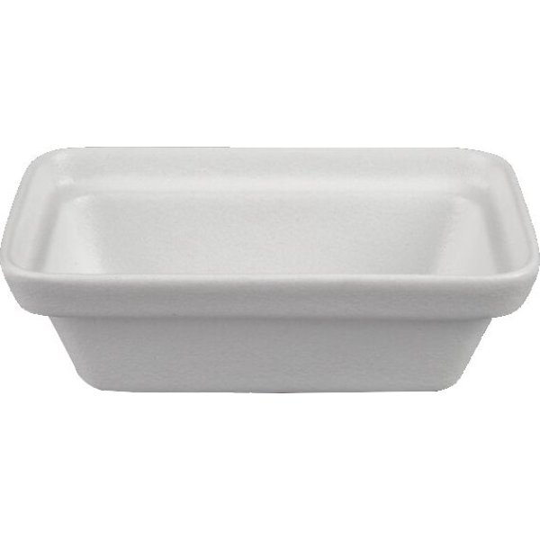 BUD23-MOD-WW 1.6 qt. Rectangular China Bowl - White - Mod Smooth Finish - 9.06 x 5.12 in. - 3.15 in. Deep - Medium