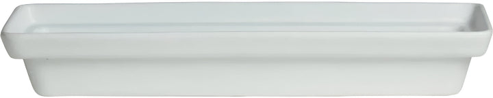 BUD25-MOD-WW 3.2 qt. Rectangular China Bowl - White - Mod Smooth Finish - 19.69 x 5.91 in. - 2.95 in. Deep - Extra Large