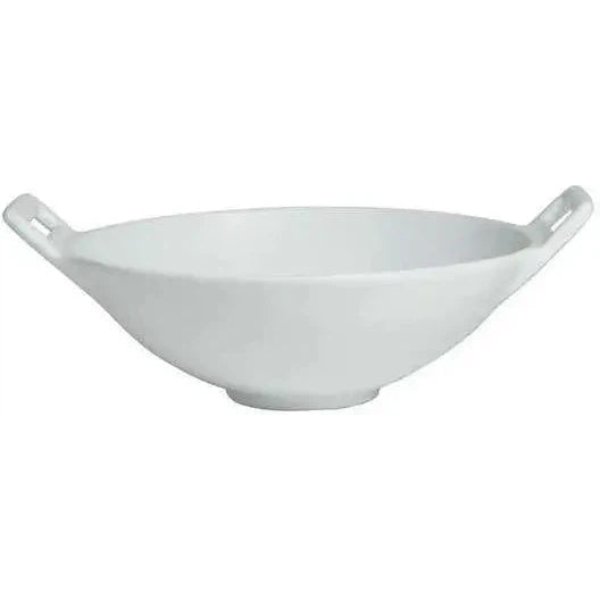 FRW12-MOD-WW 3.7 qt. Wok Bowl - White - 15.75 x 13 in. - 4.3 in. Deep - Small