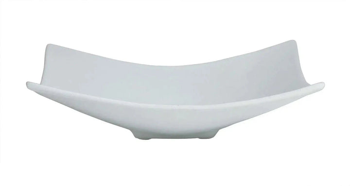 FS001-MOD-WW 2.7 oz Square Serving Plate - White - 4.2 in. - 0.7 in. Deep - Extra Small