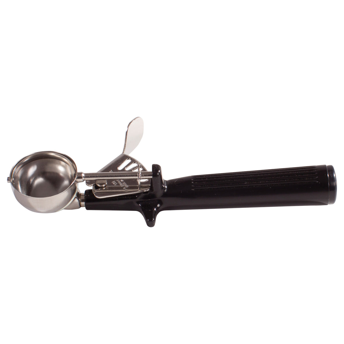 Picture of Winco ICOP-30 Prime 18-8 Stainless Steel Thumb Press Disher - Size 30