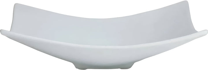 FS004-MOD-WW 3.2 qt. Square Fruit Bowl - White - Mod Smooth Finish - 15.2 in. - 4.2 in. Deep - Large