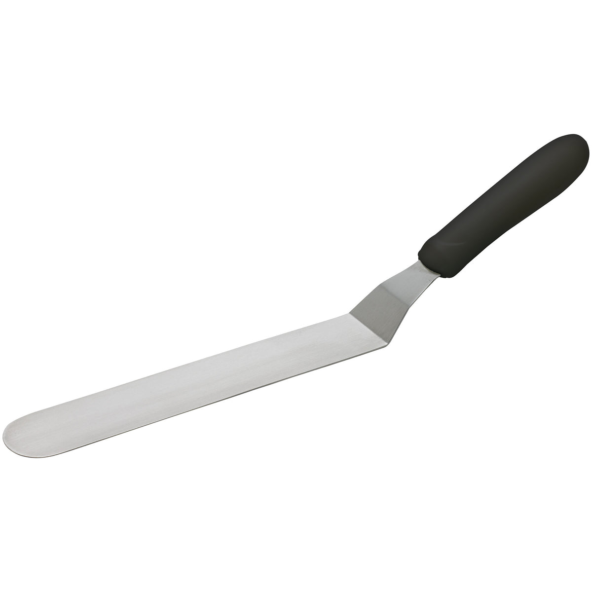 Picture of Winco TKPO-9 Spatula with Offset, Black Polypropylene Handle - 8.5 x 1.5 in.
