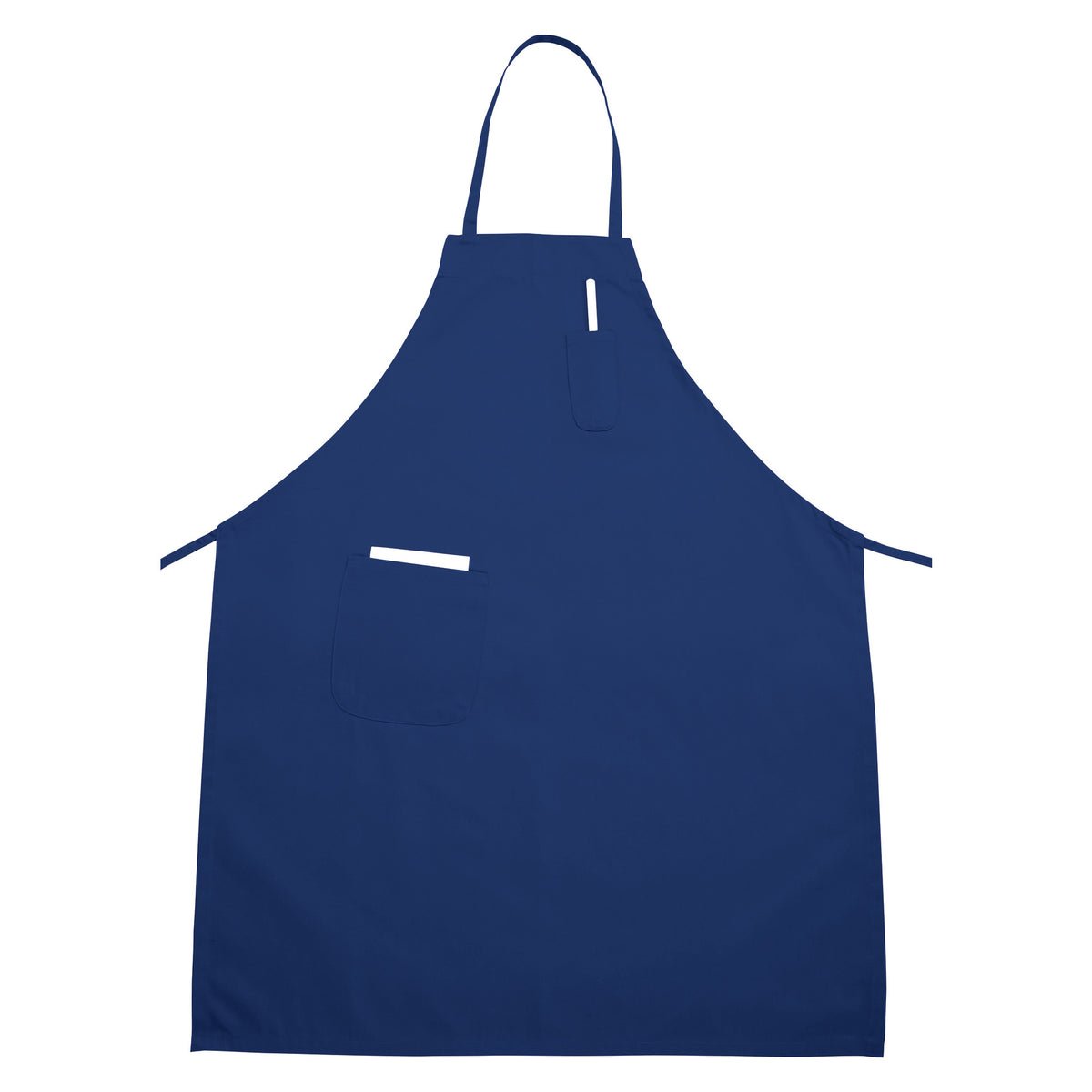 Picture of Winco BA-PBL Full-Length Bib Apron with Pockets - Blue