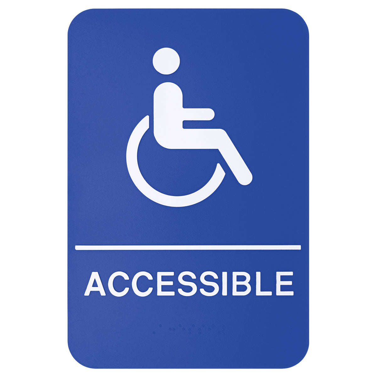 SGNB-653B Information Signs with Braille, 6 x 9 in. - Accessible