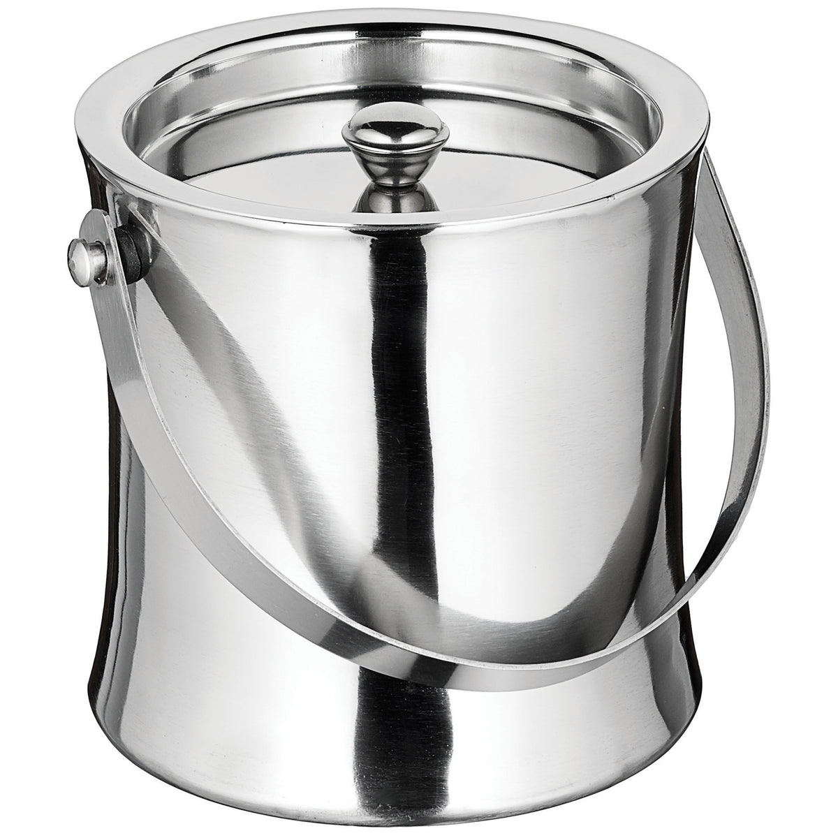 Picture of Winco ICB-60 Double-Wall Ice Bucket, 60 oz, Stainless Steel