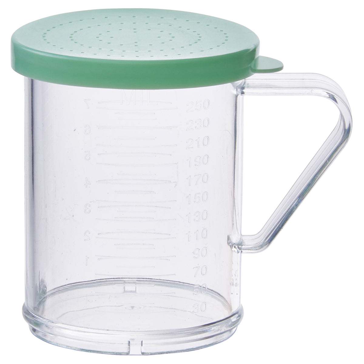 Picture of Winco PDG-10G 10 oz Dredge with Color Snap-On Lid - Green