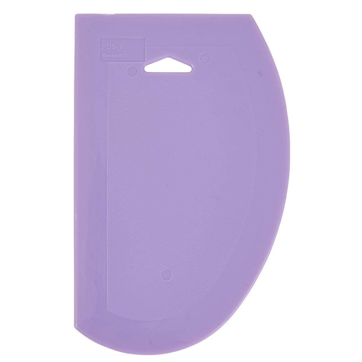 Picture of Winco PDS-7P Allergen-Free Plastic Dough Scrapers, 7.5 x 4.75 in., 6 Piece