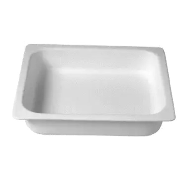 IH1-2LM 3.7 qt. Rectangular Half Size Food Pan 1 - Lime - 10.43 x 12.8 in. & 2 x 2.5 in. - 2.56 in. Deep