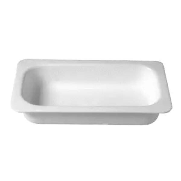 IH1-3DCB 3.2 qt. Rectangular Third Size Deep Food Pan - Cranberry - 6.89 x 12.8 in. - 3.94 in. Deep