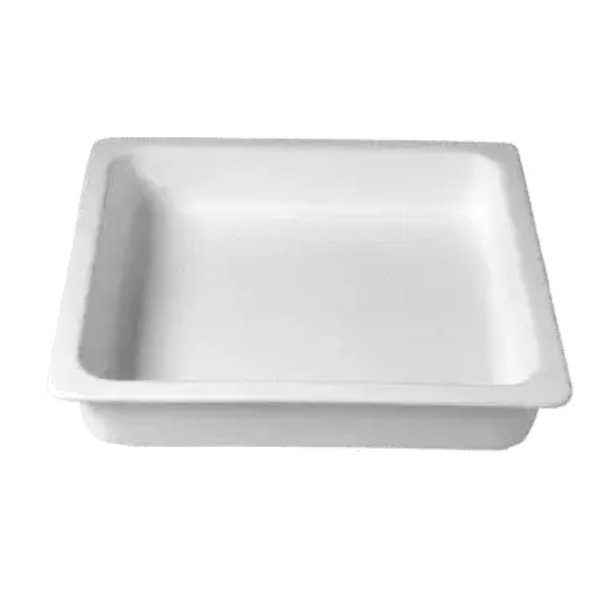 IH2-3DT 7.4 qt. Rectangular Deep Food Pan - Terracotta - 13.58 x 12.8 in. - 3.94 in. Deep