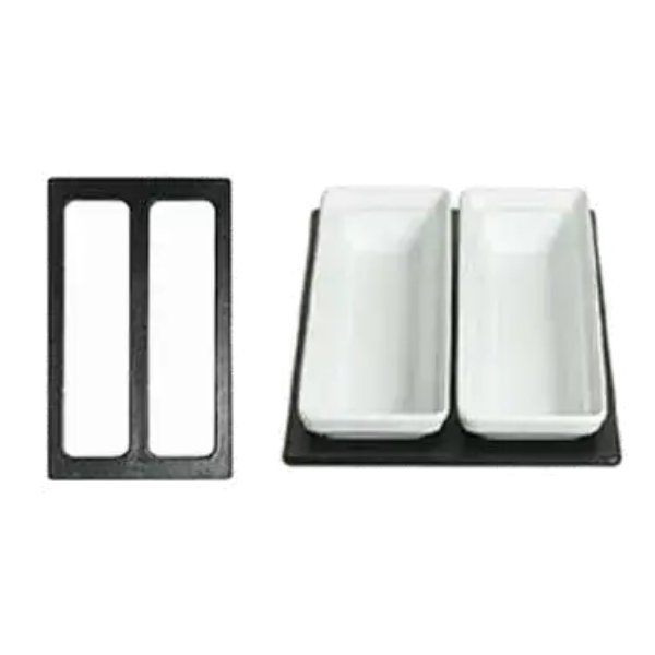 T0A25PC 20.82 x 12.75 in. Resin Coated Aluminum Single Tile with 2 Rectangular Openings to Fit for BUD25 & TPUD45 - Pacific Blue