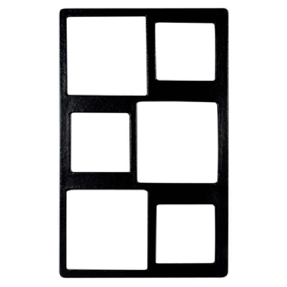 T0A3-MOD- 20.82 x 12.75 in. Resin Coated Aluminum Single Tile with Six Square Openings to Fit for IS012 & IS022 & IS013 & IS014 - Mod Finish