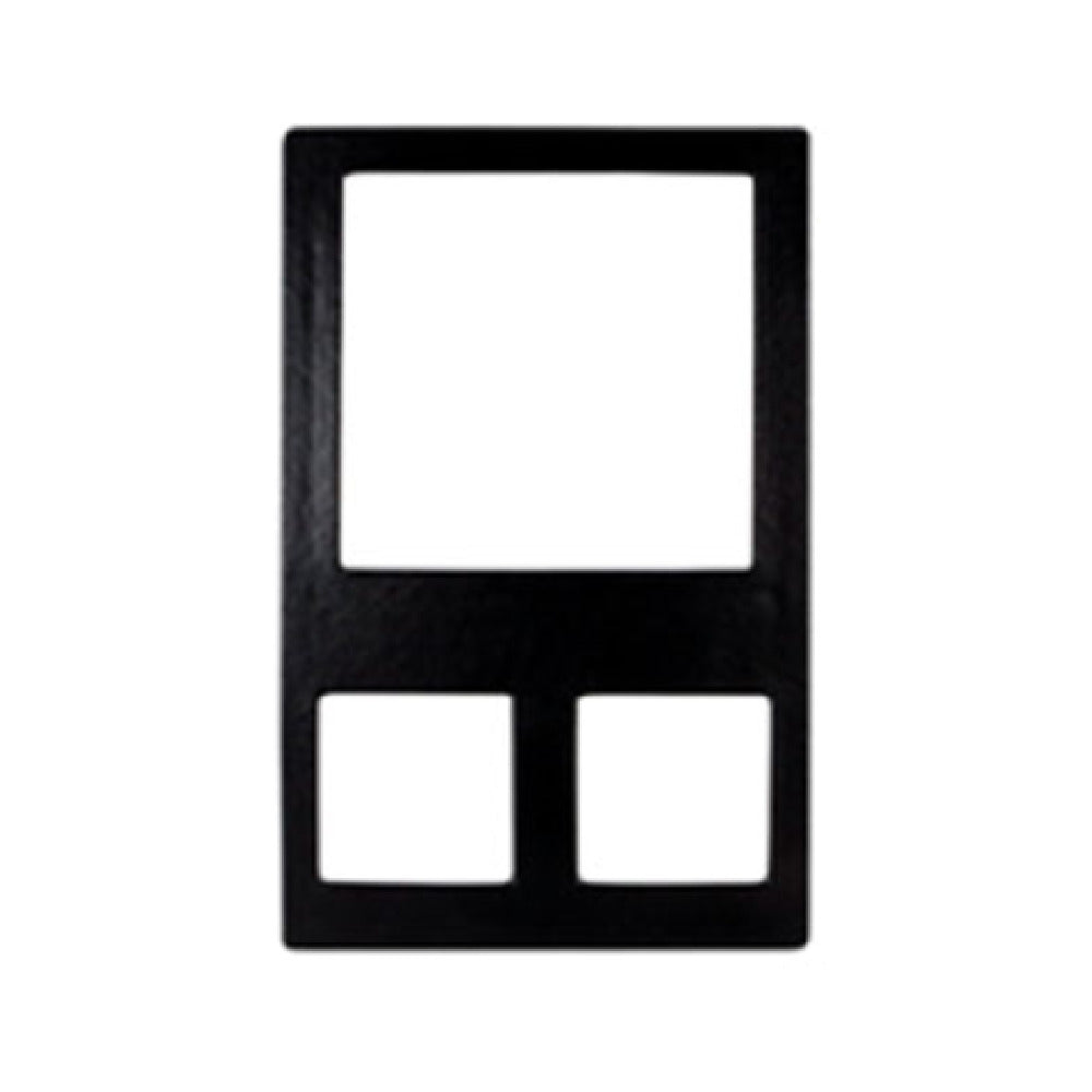 T0A8BB 20.82 x 12.75 in. Resin Coated Aluminum Single Tile with Three Square Openings to Fits for BSD11 & BSD14 - Black