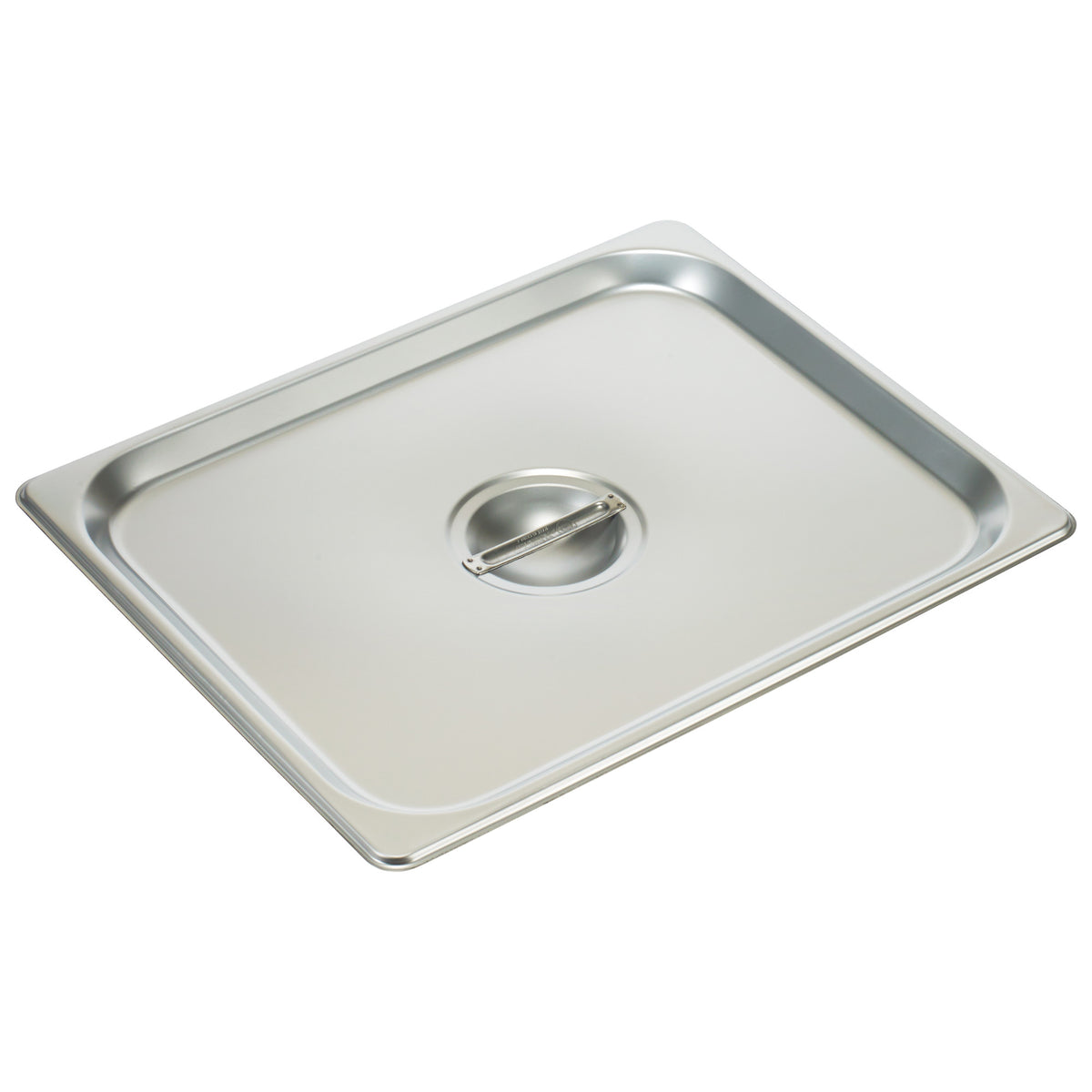 Picture of Winco SPSCH 18-8 Stainless Steel Steam Pan Cover, Solid - Half Size