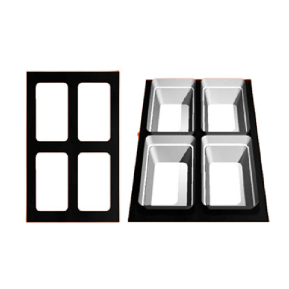 T0B20LM 21.69 x 13.25 in. Resin Coated Aluminum Single Tile with 4 Rectangular Openings to Fits for BUD23 & TPUD43 - Lime