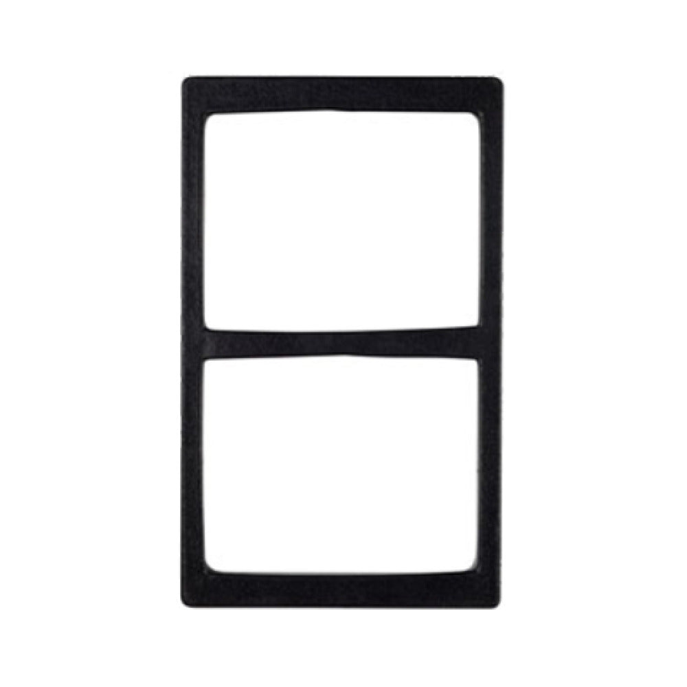 T0B24GB 21.69 x 13.25 in. Resin Coated Aluminum Single Tile with 2 Rectangular Openings to Fits for TPUD25 & TPUD35 - Granite Black