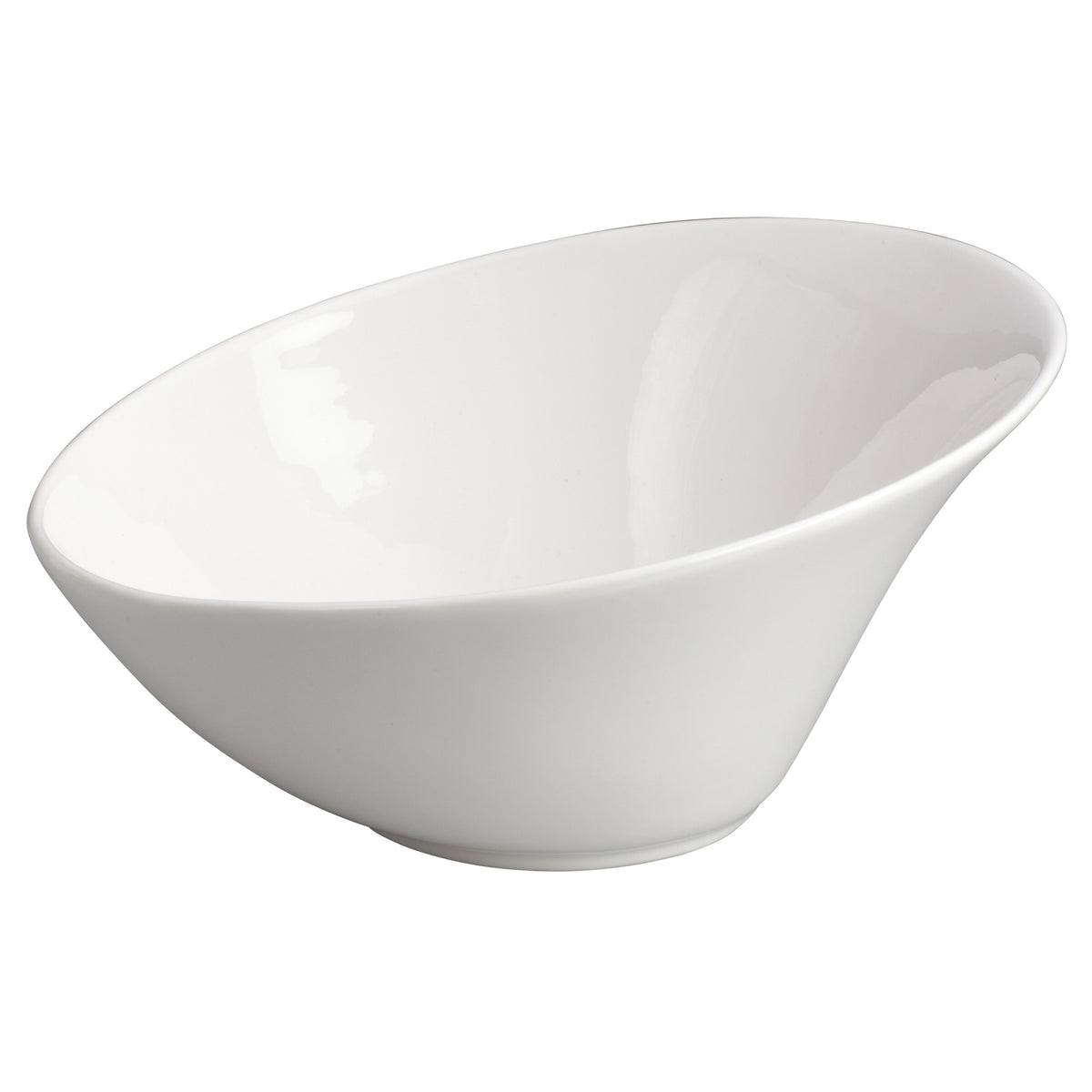 Picture of Winco WDP003-202 8.25 in. Dia. Porcelain Angled Bowl, Creamy White, 12 Piece