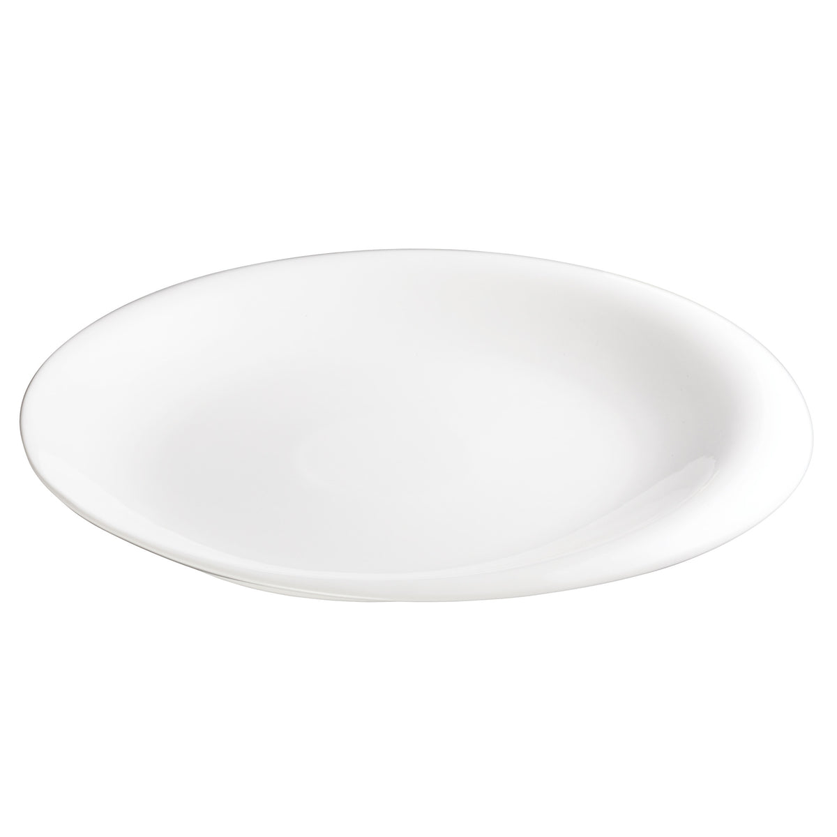 Picture of Winco WDP004-204 14 in. Dia. Porcelain Round Plate, Creamy White, 12 Piece