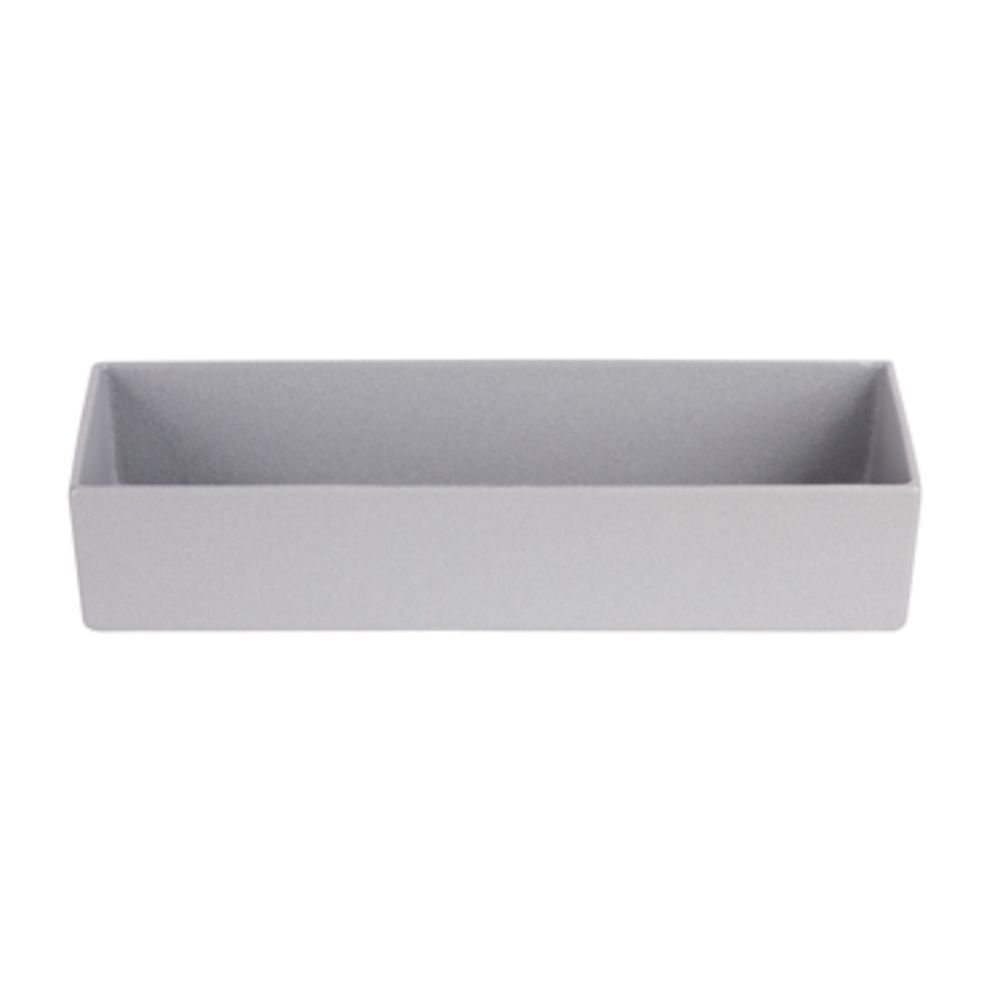 COMP05FR 2.6 qt. Rectangular Straight Sided Salad Bowl - Fire Red - Classic Finish - 5 x 14.88 in. - 3 in. Deep
