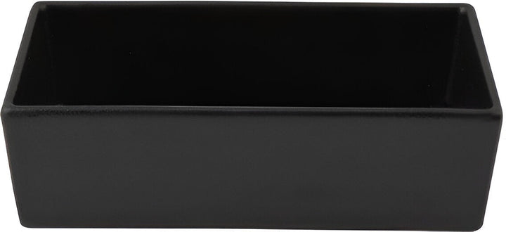 COMP06-MOD-BB 1.8 qt. Rectangular Straight Sided Salad Bowl - Black - Mod Smooth Finish - 9.84 x 5.04 in. - 3 in. Deep